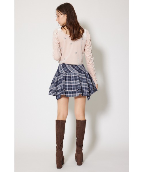 rienda(リエンダ)の「2WAYアシンメトリーチェックジャストウエストスカート 秋服 冬服(スカート・レディース・ブルー系その他・MEDIUM/SMALL)」の13枚目の写真
