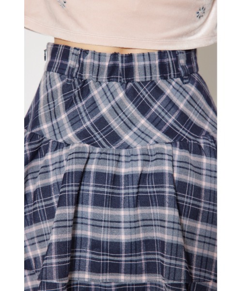 rienda(リエンダ)の「2WAYアシンメトリーチェックジャストウエストスカート 秋服 冬服(スカート・レディース・ブルー系その他・MEDIUM/SMALL)」の7枚目の写真