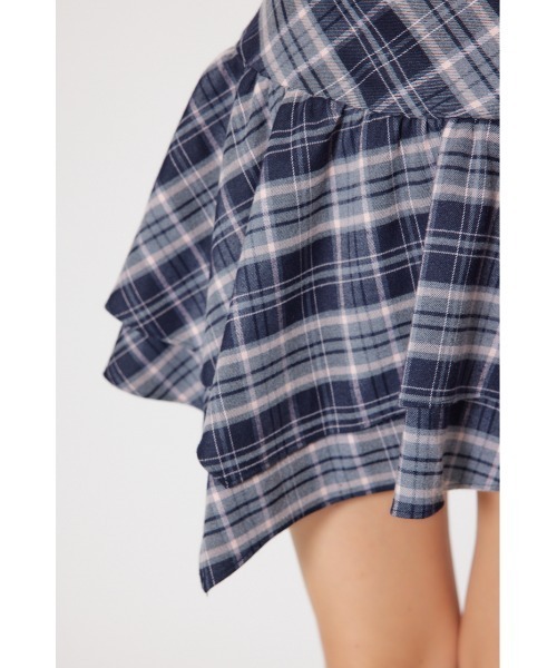 rienda(リエンダ)の「2WAYアシンメトリーチェックジャストウエストスカート 秋服 冬服(スカート・レディース・ブルー系その他・MEDIUM/SMALL)」の9枚目の写真