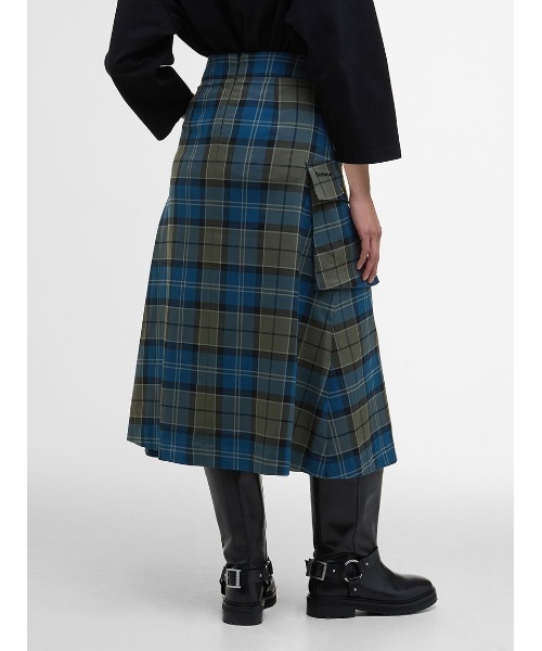 Barbour（バブアー）の「Wilmaタータンマキシスカート（スカート・レディース・グリーン・MEDIUM/SMALL）」の4枚目の写真