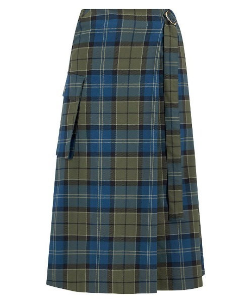 Barbour（バブアー）の「Wilmaタータンマキシスカート（スカート・レディース・グリーン・MEDIUM/SMALL）」の7枚目の写真
