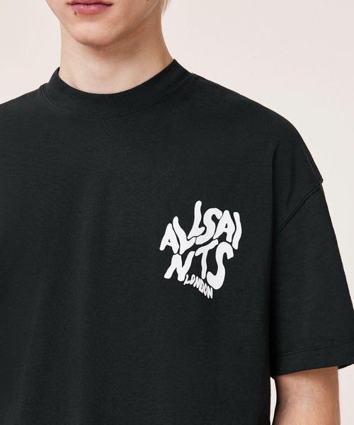 ALLSAINTS(オールセインツ)の「ALLSAINTS ORLANDO SS CREW(Tシャツ/カットソー・メンズ・ブラック・SMALL/MEDIUM/LARGE)」の4枚目の写真
