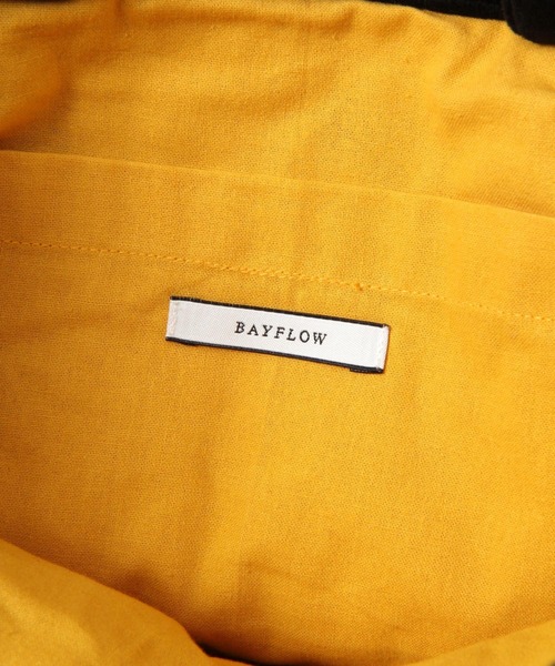 BAYFLOW（ベイフロー）の「刺繍ベルベットトート（トートバッグ・レディース・ブラック/ベージュ・FREE）」の13枚目の写真