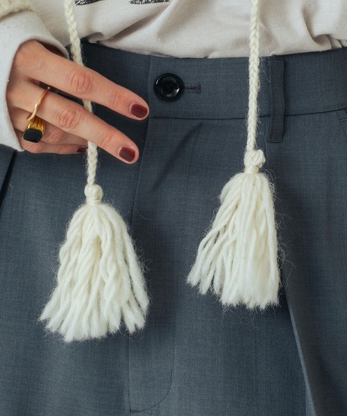 ROSE BUD（ローズバッド）の「(mag.by c)NEPAL KNIT BOLERO（カーディガン/ボレロ・レディース・オフホワイト/ブラック・ONE SIZE）」の10枚目の写真