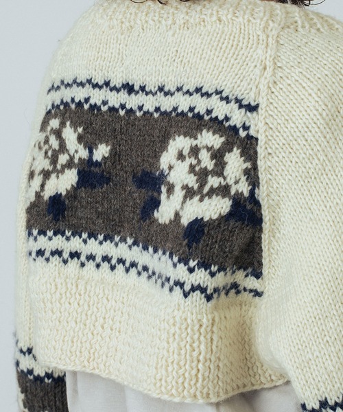 ROSE BUD（ローズバッド）の「(mag.by c)NEPAL KNIT BOLERO（カーディガン/ボレロ・レディース・オフホワイト/ブラック・ONE SIZE）」の11枚目の写真