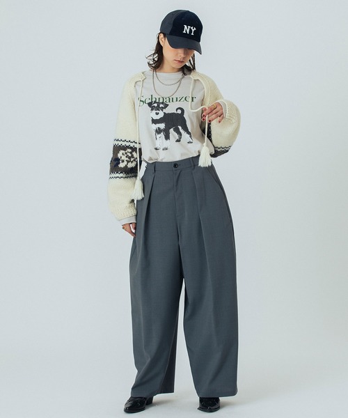 ROSE BUD（ローズバッド）の「(mag.by c)NEPAL KNIT BOLERO（カーディガン/ボレロ・レディース・オフホワイト/ブラック・ONE SIZE）」の12枚目の写真