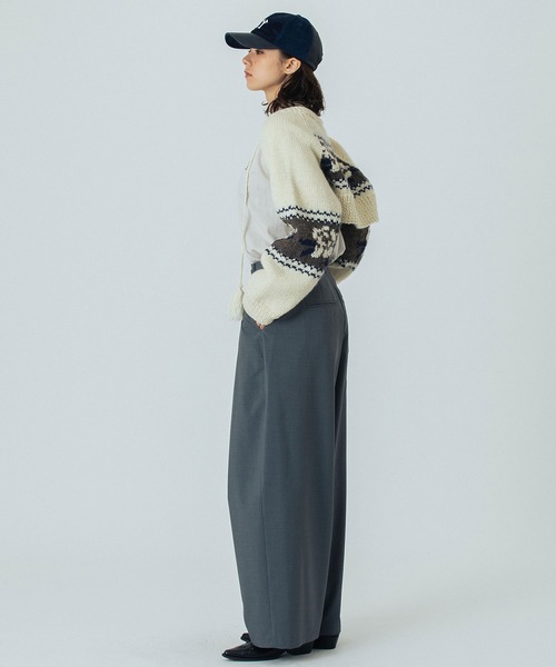 ROSE BUD（ローズバッド）の「(mag.by c)NEPAL KNIT BOLERO（カーディガン/ボレロ・レディース・オフホワイト/ブラック・ONE SIZE）」の15枚目の写真