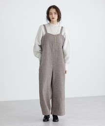 ESCAR（エスカー）の「■ESCAR ポップコーンツイードオールインワン（サロペット/オーバーオール）」