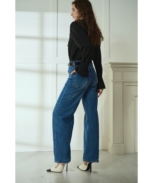 Estella.K(エステラケー)の「Becca Ruffled Blouse ラッフルプリーツブラウス(シャツ/ブラウス・レディース・ブラック/オフホワイト・FREE)」の9枚目の写真