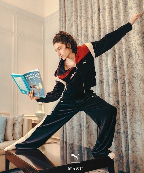 MASU（エムエーエスユー）の「PUMA×MASU/プーマ×エムエーエスユー/ T7 WIDE TRACK PANTS（その他パンツ・メンズ・ネイビー・SMALL/MEDIUM/LARGE/X-LARGE）」の2枚目の写真