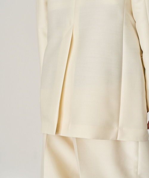 Chaos（カオス）の「Chaos(カオス)/ガランジャケット 【セットアップ可】（テーラードジャケット・レディース・オフホワイト/ブラック・FREE）」の17枚目の写真