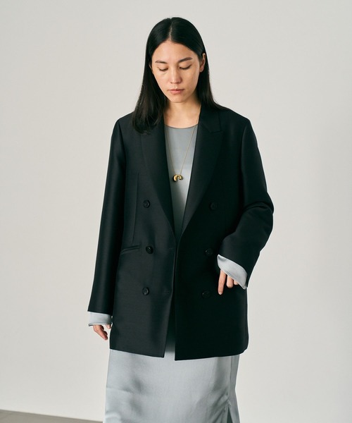 Chaos（カオス）の「Chaos(カオス)/ガランジャケット 【セットアップ可】（テーラードジャケット・レディース・オフホワイト/ブラック・FREE）」の10枚目の写真