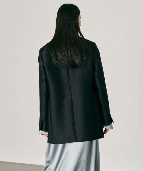 Chaos（カオス）の「Chaos(カオス)/ガランジャケット 【セットアップ可】（テーラードジャケット・レディース・オフホワイト/ブラック・FREE）」の12枚目の写真