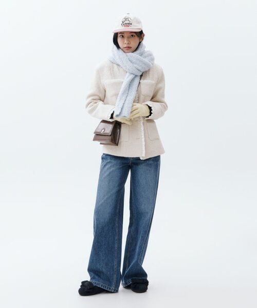 RONRON(ロンロン)の「LACE TORCHON TERRY WOOL TWEED JACKET CREAM(その他アウター・レディース・その他・FREE)」の6枚目の写真