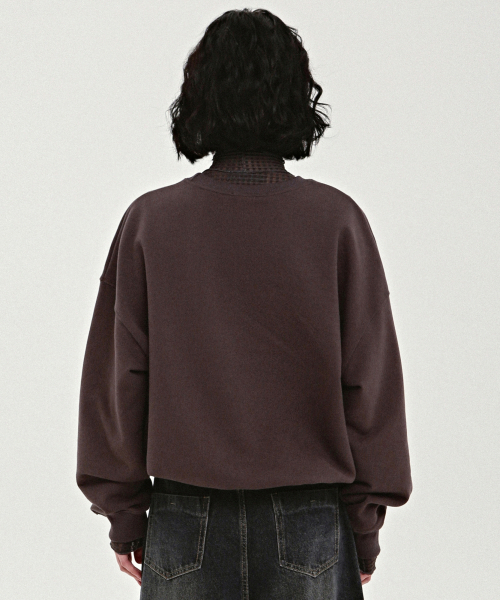 NICK&NICOLE（ニックアンドニコール）の「VOLUME BUTTERFLY SIGNATURE SWEATSHIRT_CHARCOAL SILVER（スウェット・レディース・その他・FREE）」の3枚目の写真