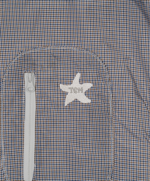 THECOLDESTMOMENT(ザコールデストモーメント)の「TCM starfish mini check windstopper (navy)(ナイロンジャケット・レディース・その他・SMALL/MEDIUM/LARGE)」の4枚目の写真