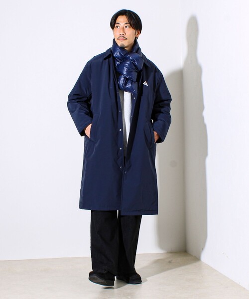 GEVACO（ゲバコ）の「【GEVACO/ゲバコ】中綿ステンカラーロングコート（ステンカラーコート・メンズ・ネイビー/ブルー系その他・M/L）」の17枚目の写真