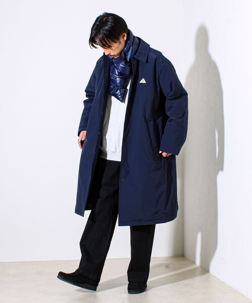 GEVACO（ゲバコ）の「【GEVACO/ゲバコ】中綿ステンカラーロングコート（ステンカラーコート・メンズ・ネイビー/ブルー系その他・M/L）」の18枚目の写真