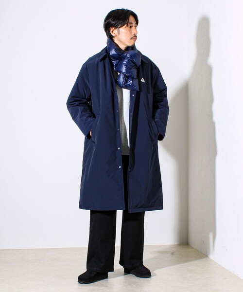 GEVACO（ゲバコ）の「【GEVACO/ゲバコ】中綿ステンカラーロングコート（ステンカラーコート・メンズ・ネイビー/ブルー系その他・M/L）」の19枚目の写真