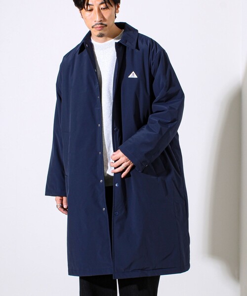 GEVACO（ゲバコ）の「【GEVACO/ゲバコ】中綿ステンカラーロングコート（ステンカラーコート・メンズ・ネイビー/ブルー系その他・M/L）」の21枚目の写真