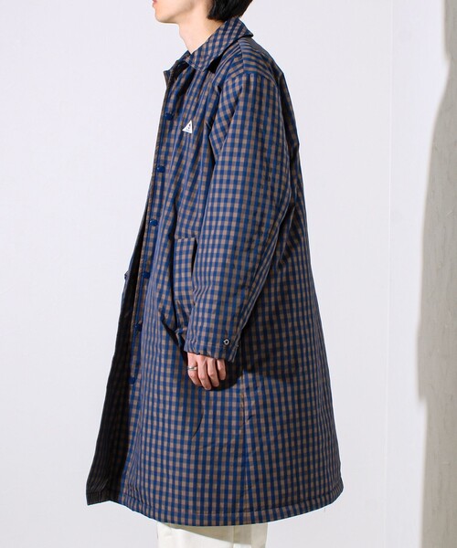 GEVACO（ゲバコ）の「【GEVACO/ゲバコ】中綿ステンカラーロングコート（ステンカラーコート・メンズ・ネイビー/ブルー系その他・M/L）」の8枚目の写真
