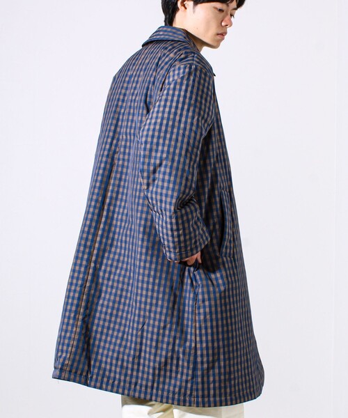 GEVACO（ゲバコ）の「【GEVACO/ゲバコ】中綿ステンカラーロングコート（ステンカラーコート・メンズ・ネイビー/ブルー系その他・M/L）」の9枚目の写真