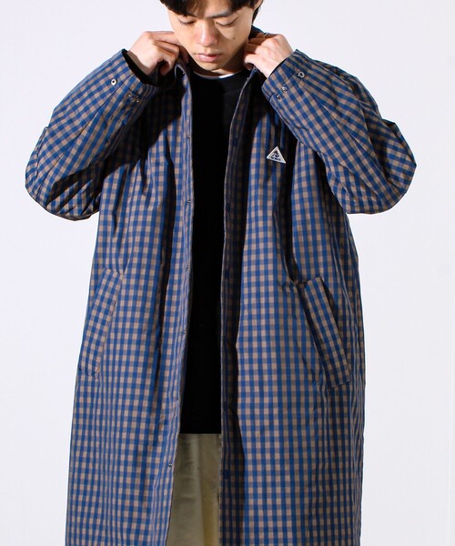 GEVACO（ゲバコ）の「【GEVACO/ゲバコ】中綿ステンカラーロングコート（ステンカラーコート・メンズ・ネイビー/ブルー系その他・M/L）」の10枚目の写真