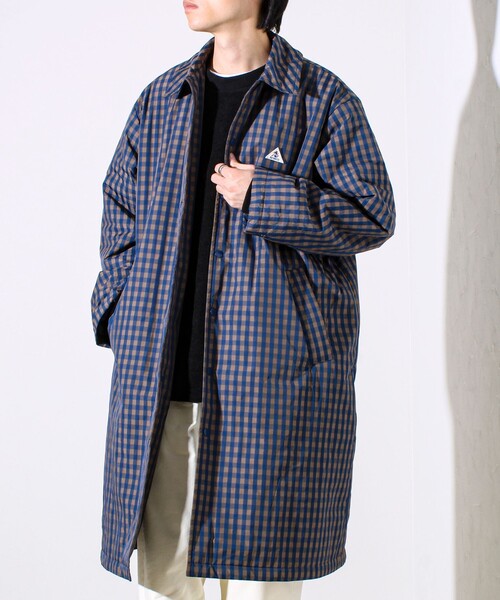 GEVACO（ゲバコ）の「【GEVACO/ゲバコ】中綿ステンカラーロングコート（ステンカラーコート・メンズ・ネイビー/ブルー系その他・M/L）」の11枚目の写真