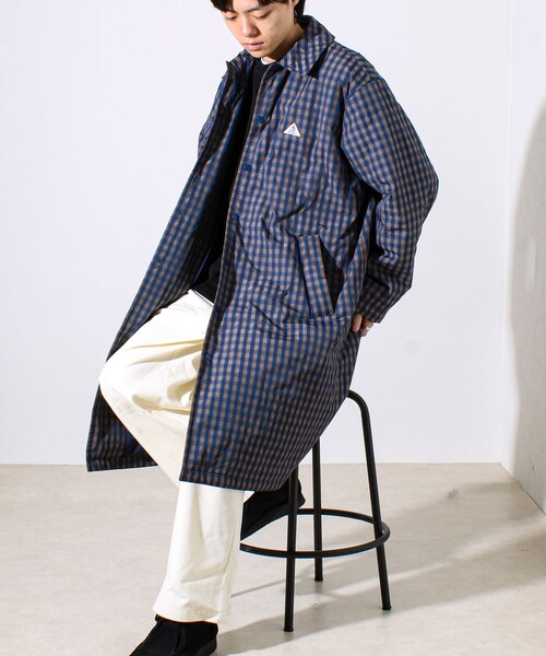GEVACO（ゲバコ）の「【GEVACO/ゲバコ】中綿ステンカラーロングコート（ステンカラーコート・メンズ・ネイビー/ブルー系その他・M/L）」の13枚目の写真