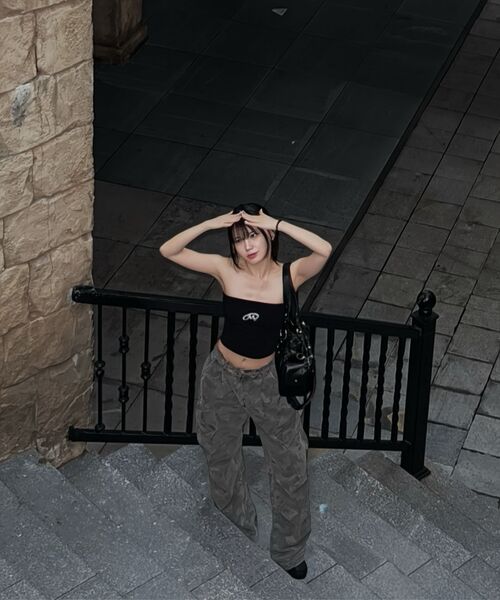 AVANDRESS（アバンドレス ）の「Side Big Cargo Pants CAMO（デニムパンツ・レディース・カーキ・XX-SMALL/SMALL/MEDIUM/LARGE/X-SMALL）」の13枚目の写真