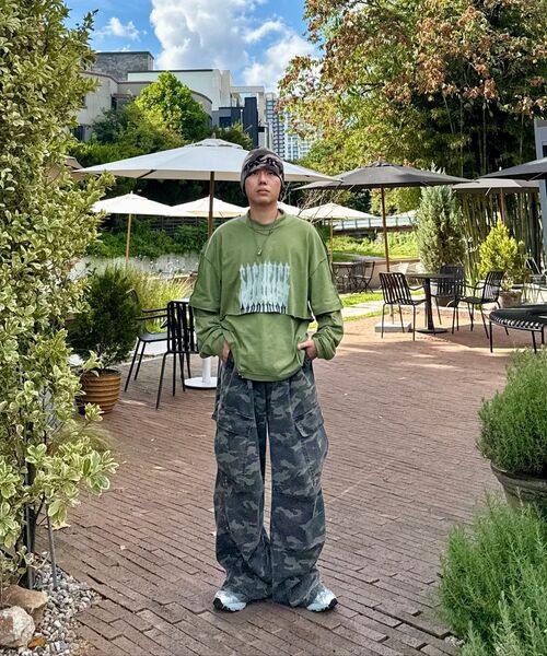AVANDRESS（アバンドレス ）の「Side Big Cargo Pants CAMO（デニムパンツ・レディース・カーキ・XX-SMALL/SMALL/MEDIUM/LARGE/X-SMALL）」の14枚目の写真