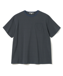 ストライプポケットTシャツ[ヴィンテージブルー]
