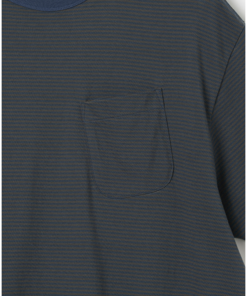 Millo Archive（ミロ アーカイブ）の「ストライプポケットTシャツ[ヴィンテージブルー]（Tシャツ/カットソー・メンズ・その他・MEDIUM/LARGE/X-LARGE）」の3枚目の写真