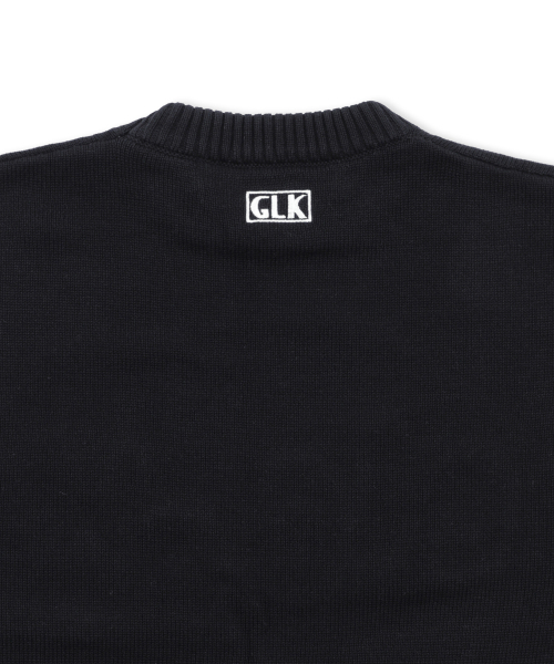 GLACK(グラック)の「GNT070 VHSライン刺繍クルーネックニット(ブラック)(ニット/セーター・レディース・その他・MEDIUM/LARGE)」の5枚目の写真