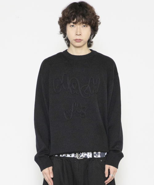 GLACK(グラック)の「GNT070 VHSライン刺繍クルーネックニット(ブラック)(ニット/セーター・レディース・その他・MEDIUM/LARGE)」の7枚目の写真