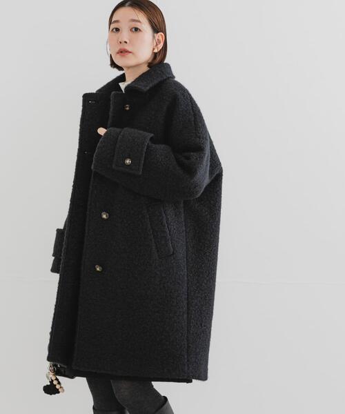 セール】F by ROSSO 『UR TECH』ブークレステンカラーコート（ステン