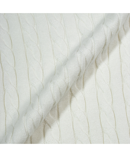 MOAA（モア）の「Cable Knit V-Neck Sweater (WHITE)（ニット/セーター・レディース・その他・SMALL/MEDIUM）」の5枚目の写真