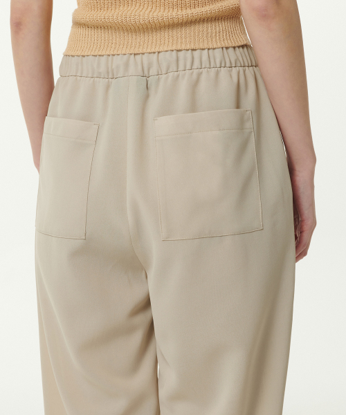 MUSINSA STANDARD WOMAN（ムシンサスタンダードウーマン）の「ウィメンズリネンライクワイドバンディングパンツ[クリーム]（その他パンツ・レディース・その他・30/24/26/28）」の5枚目の写真
