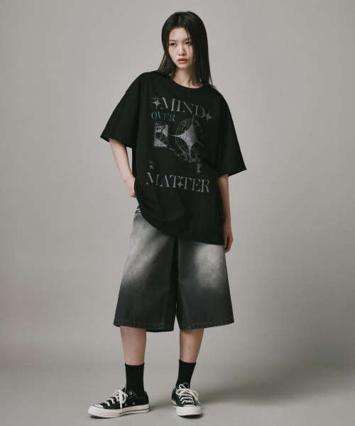 Verdnt（バーダント）の「マインド半袖Tシャツ[ブラック]（Tシャツ/カットソー・レディース・ブラック・SMALL/MEDIUM/LARGE/X-SMALL）」の7枚目の写真