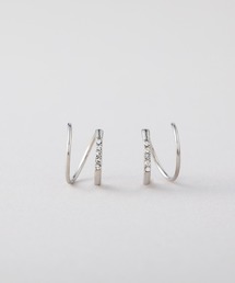◆金属アレルギー対応◆◆made in japan◆ビジュー カールピアス