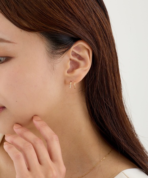 CALIN STANDARD(カリンスタンダード)の「◆金属アレルギー対応◆◆made in japan◆ビジュー カールピアス(ピアス(両耳用)・レディース・ゴールド/シルバー・FREE)」の5枚目の写真