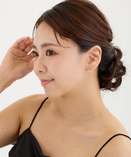CALIN STANDARD(カリンスタンダード)の「◆金属アレルギー対応◆◆made in japan◆ビジュー カールピアス(ピアス(両耳用)・レディース・ゴールド/シルバー・FREE)」の10枚目の写真