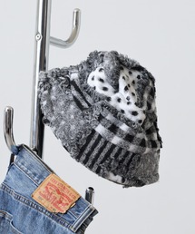 crossi（クロッシー）の「チェック柄パッチワーク風切替バケットハット（ハット）」