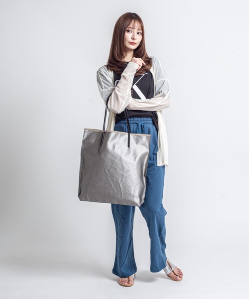 Jack Gomme（ジャックゴム）の「【JACK GOMME】トートバッグ　AMIE Sac cabas（トートバッグ・レディース・チェリーピンク/ダークグリーン/アッシュブラウン/ブラック/オレンジ/クリーム/シルバー・FREE）」の13枚目の写真