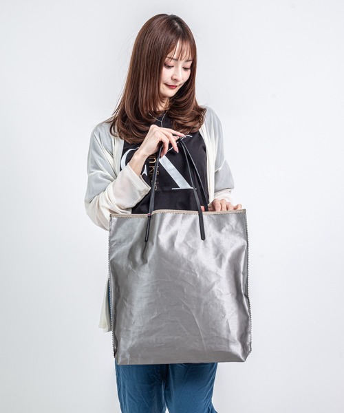 Jack Gomme（ジャックゴム）の「【JACK GOMME】トートバッグ　AMIE Sac cabas（トートバッグ・レディース・チェリーピンク/ダークグリーン/アッシュブラウン/ブラック/オレンジ/クリーム/シルバー・FREE）」の11枚目の写真