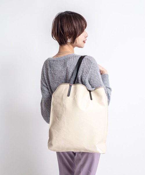 Jack Gomme（ジャックゴム）の「【JACK GOMME】トートバッグ　AMIE Sac cabas（トートバッグ・レディース・チェリーピンク/ダークグリーン/アッシュブラウン/ブラック/オレンジ/クリーム/シルバー・FREE）」の18枚目の写真