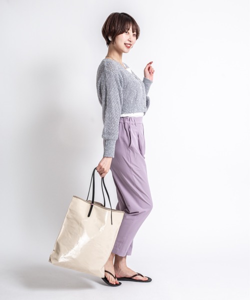 Jack Gomme（ジャックゴム）の「【JACK GOMME】トートバッグ　AMIE Sac cabas（トートバッグ・レディース・チェリーピンク/ダークグリーン/アッシュブラウン/ブラック/オレンジ/クリーム/シルバー・FREE）」の21枚目の写真