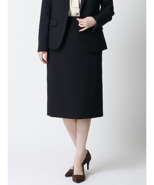 セール】タイトスカート ウォッシャブル ウールライクポリエステル