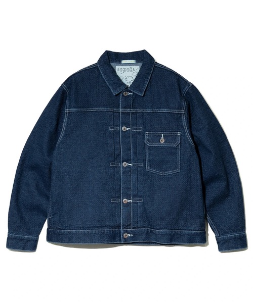 AOZORA(アオゾラ)の「AOZORA/アオゾラ 刺し子デニム ワイドトラッカーJKT(デニムジャケット・メンズ・インディゴブルー・X-LARGE/LARGE/MEDIUM)」の2枚目の写真