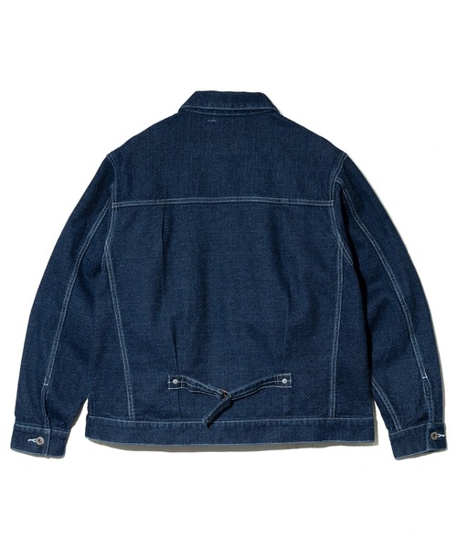 AOZORA(アオゾラ)の「AOZORA/アオゾラ 刺し子デニム ワイドトラッカーJKT(デニムジャケット・メンズ・インディゴブルー・X-LARGE/LARGE/MEDIUM)」の9枚目の写真